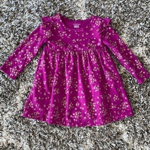 Purple and gold glitter dress